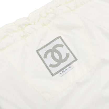 Chanel 2000 Sport Line Zipper Skirt White #38