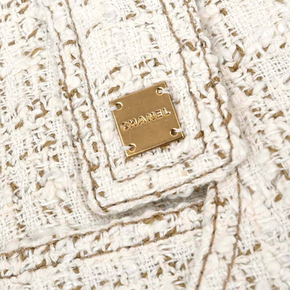 Chanel 2001 Setup Vest Skirt White #38