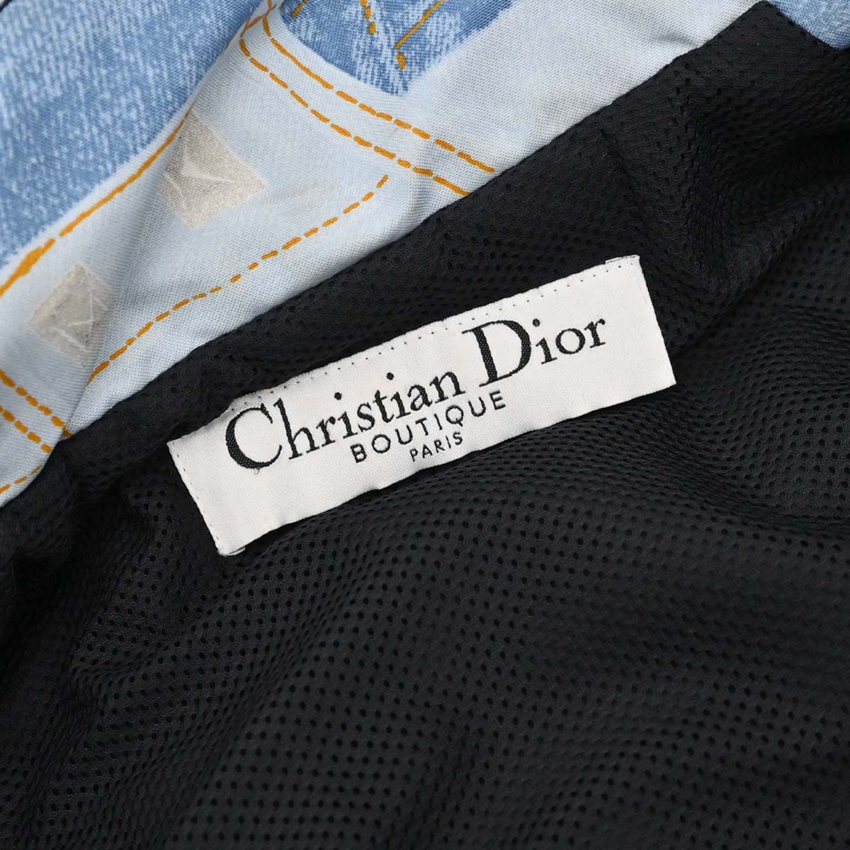 Christian Dior 2004 Zip Up All-over Print Jacket Light Blue #44