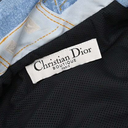 Christian Dior 2004 Zip Up All-over Print Jacket Light Blue #44