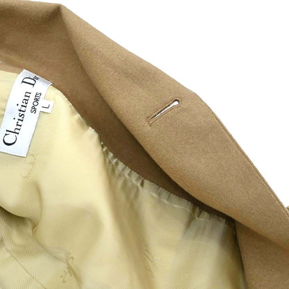 Christian Dior Sports Double Breasted Emblem Jacket Beige #L