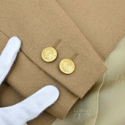 Christian Dior Sports Double Breasted Emblem Jacket Beige #L