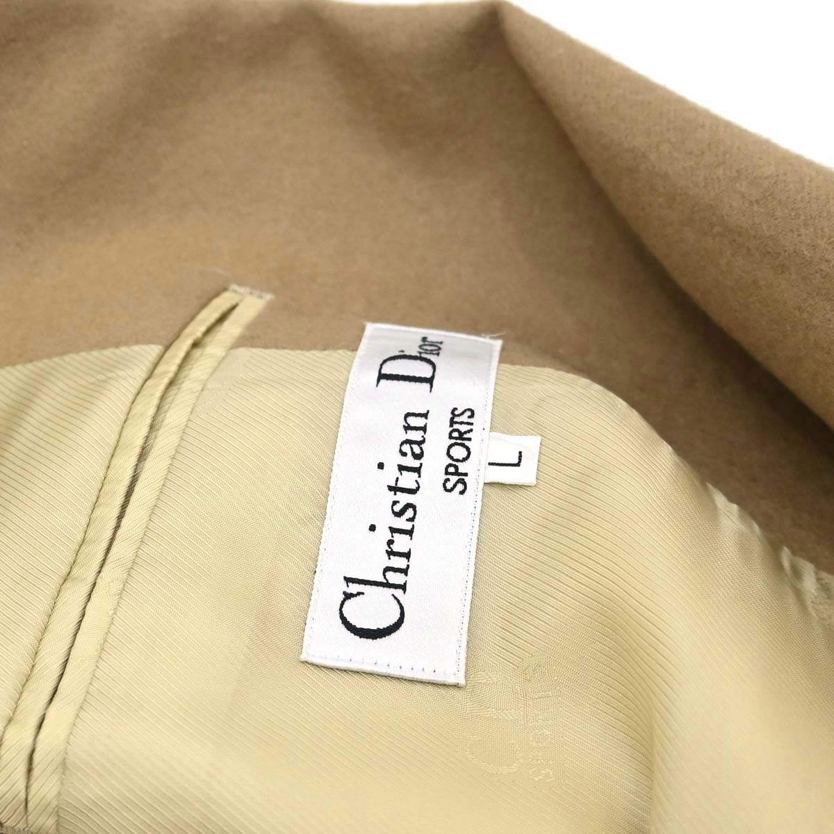 Christian Dior Sports Double Breasted Emblem Jacket Beige #L