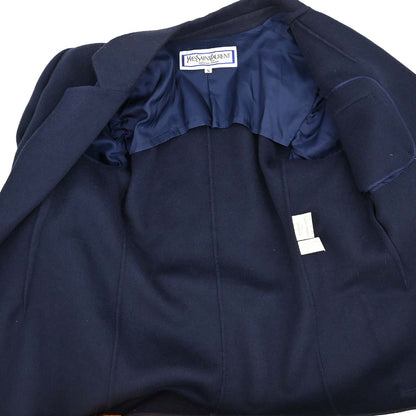 Yves Saint Laurent Double Breasted Jacket Navy #S