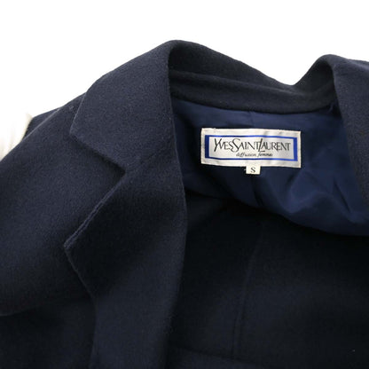Yves Saint Laurent Double Breasted Jacket Navy #S