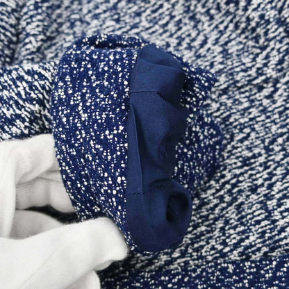 Chanel 1997 Setup Suit Jacket Skirt Tweed Navy #42