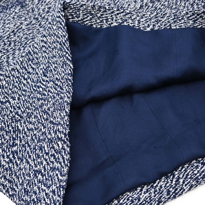 Chanel 1997 Setup Suit Jacket Skirt Tweed Navy #42