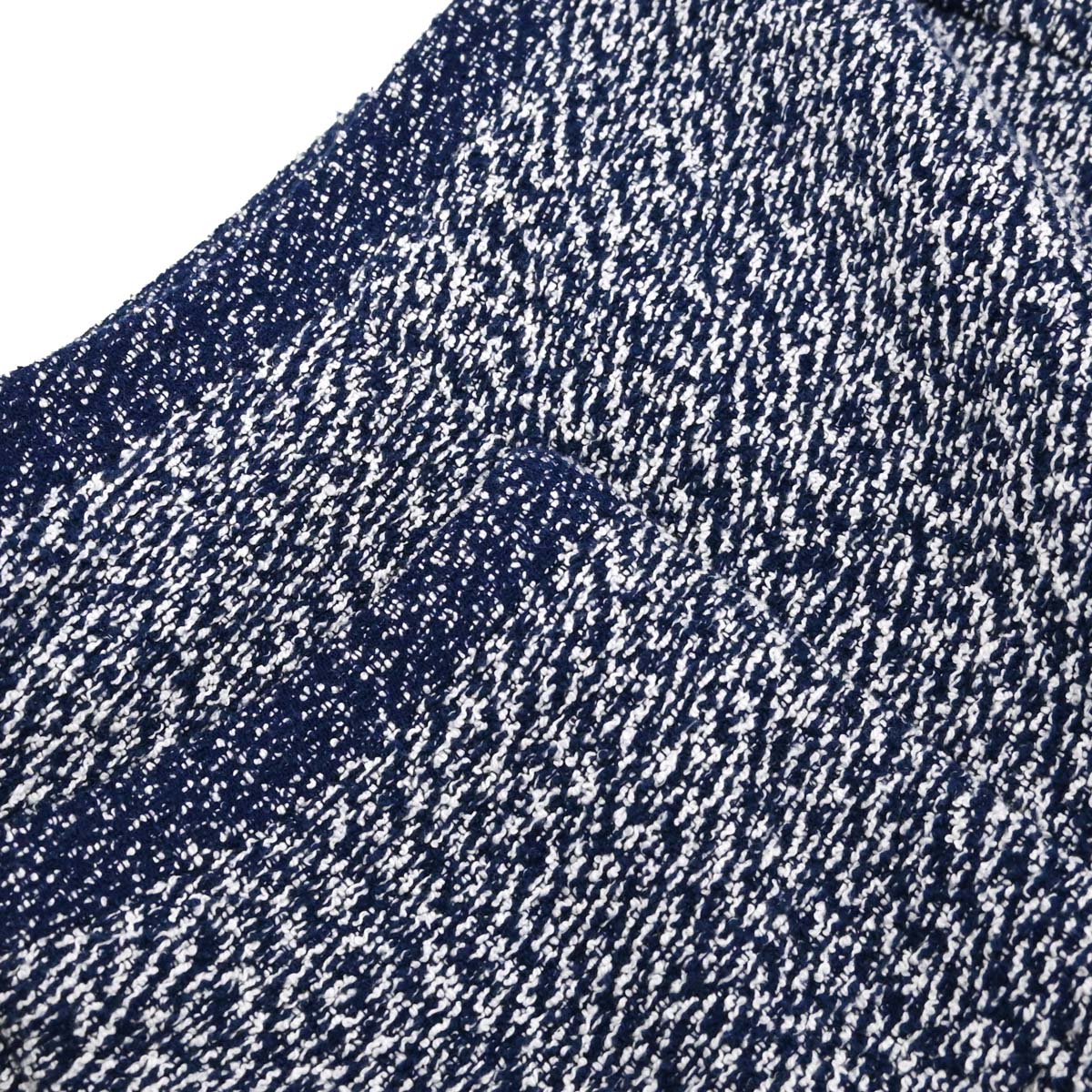 Chanel 1997 Setup Suit Jacket Skirt Tweed Navy #42
