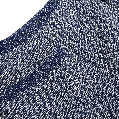 Chanel 1997 Setup Suit Jacket Skirt Tweed Navy #42