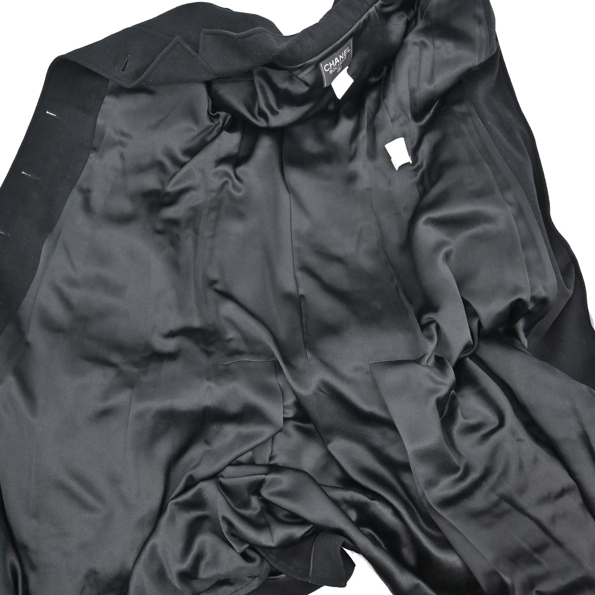 Chanel 1996 Long Coat Black #38