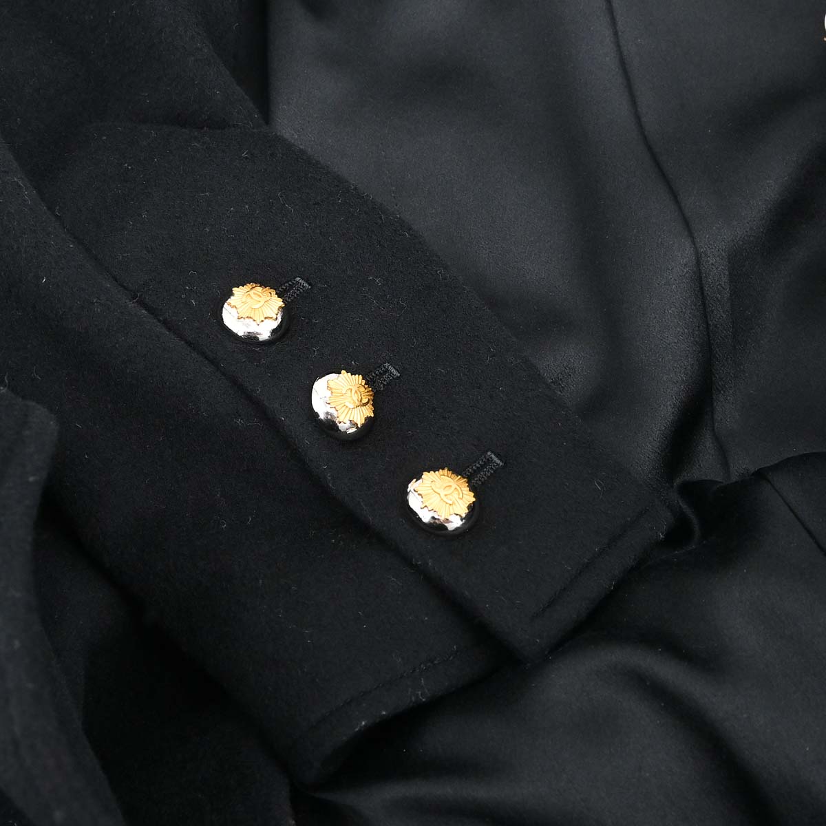 Chanel 1996 Long Coat Black #38