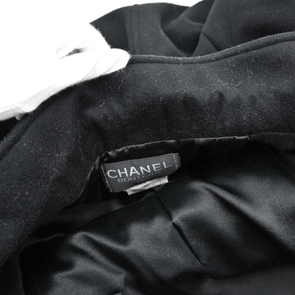 Chanel 1996 Long Coat Black #38