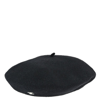 Chanel Beret Hat Black