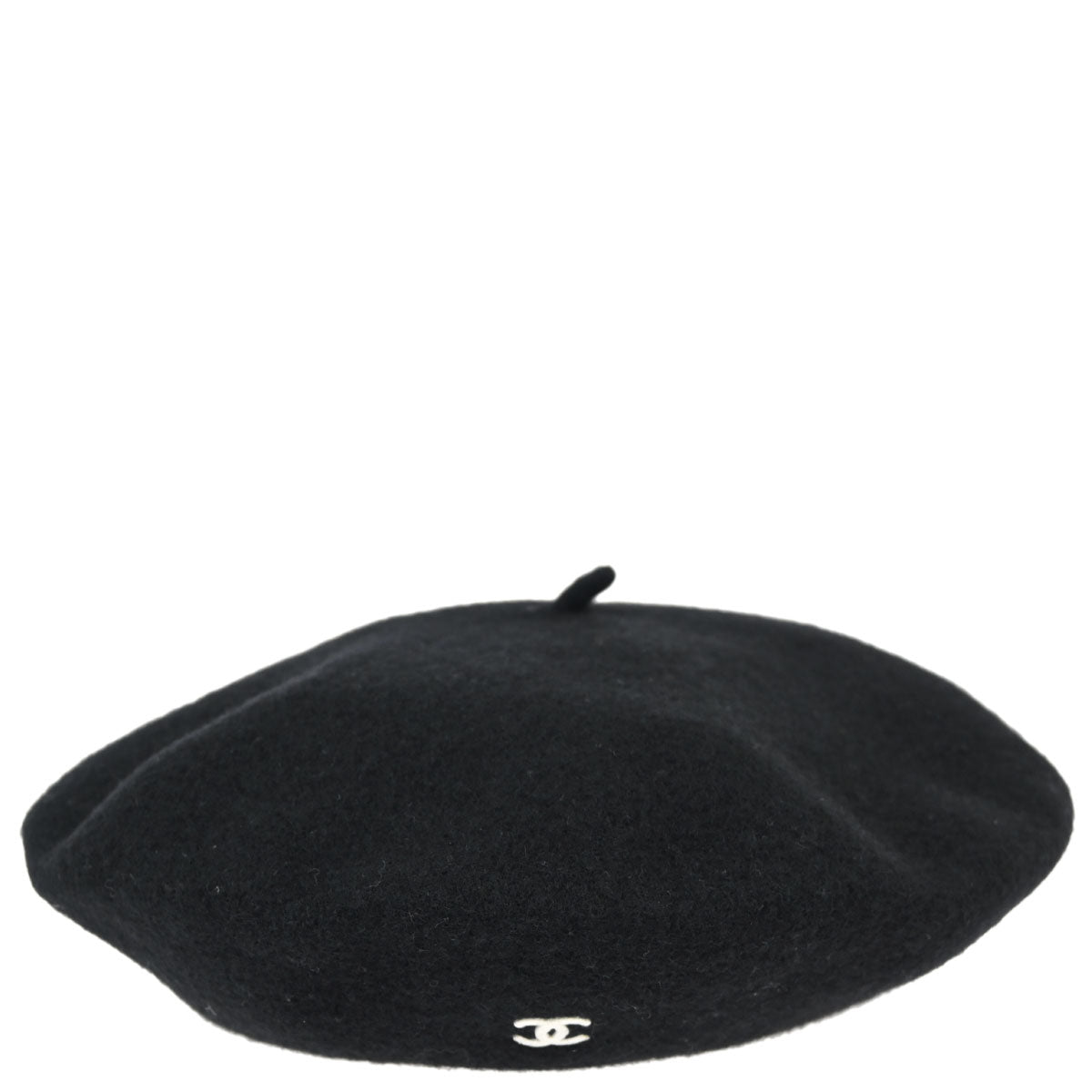Chanel Beret Hat Black