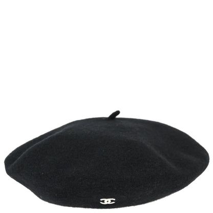 Chanel Beret Hat Black