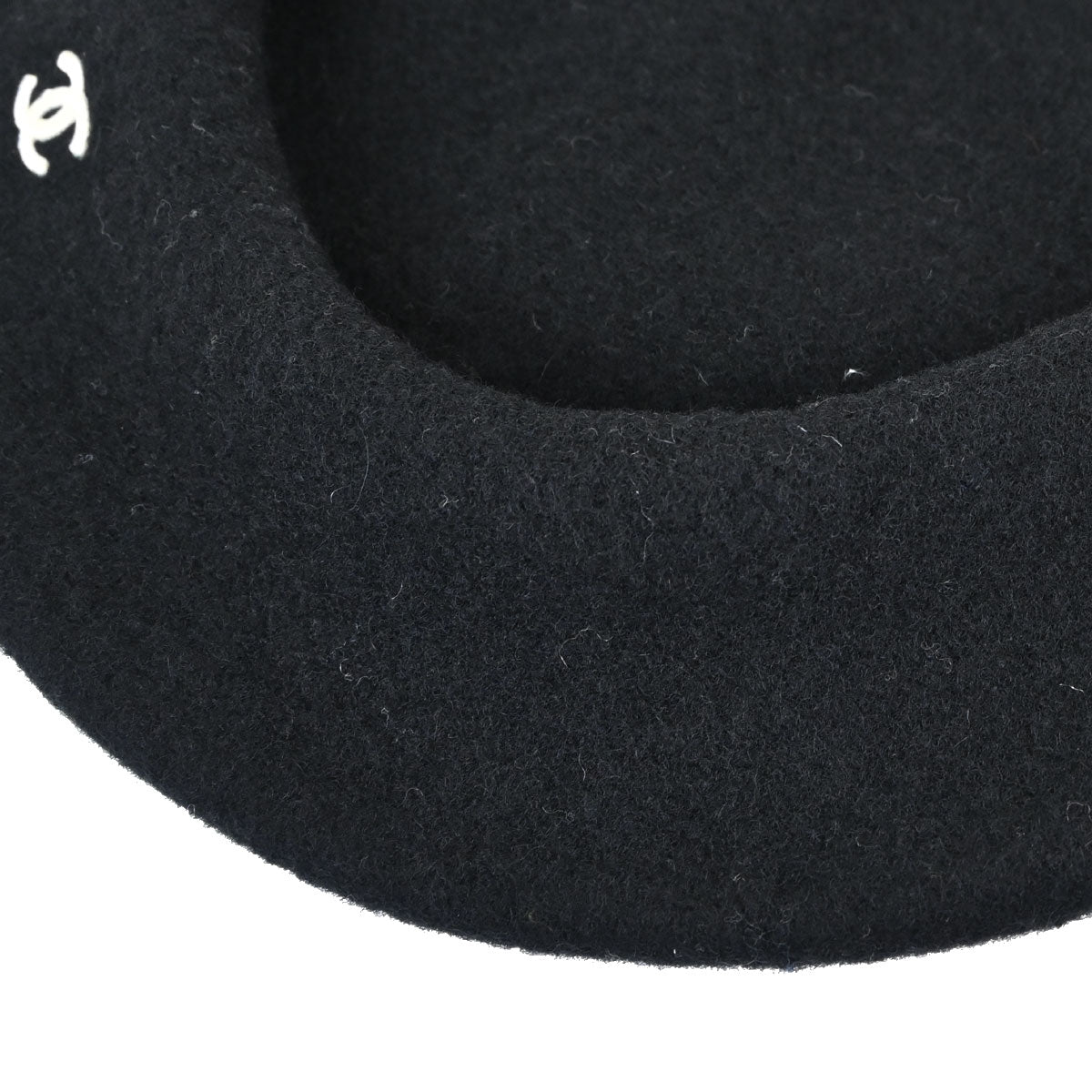 Chanel Beret Hat Black
