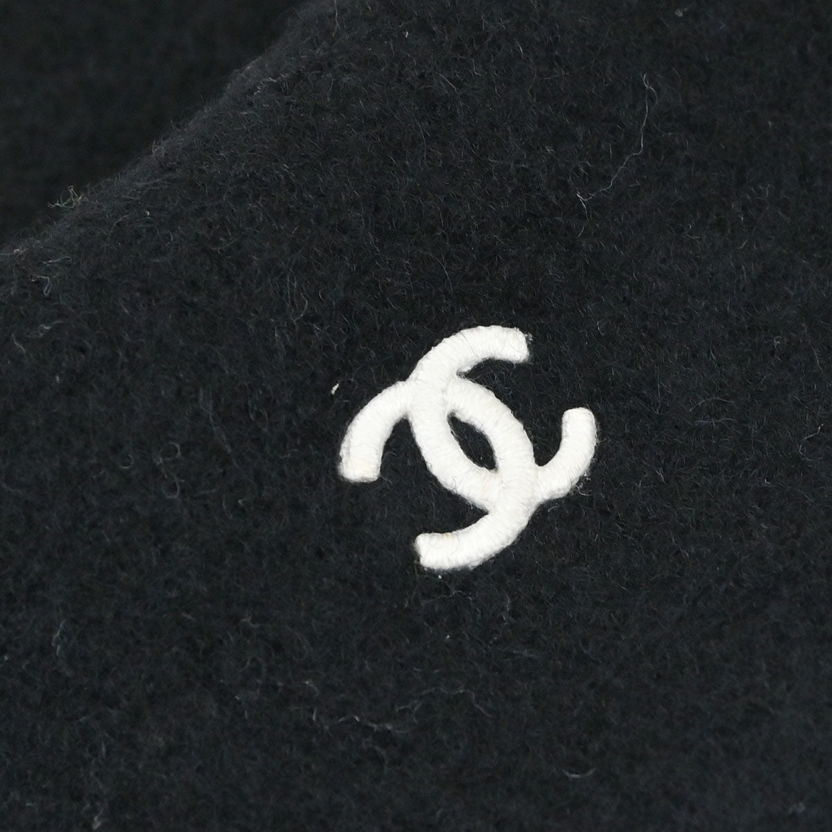 Chanel Beret Hat Black