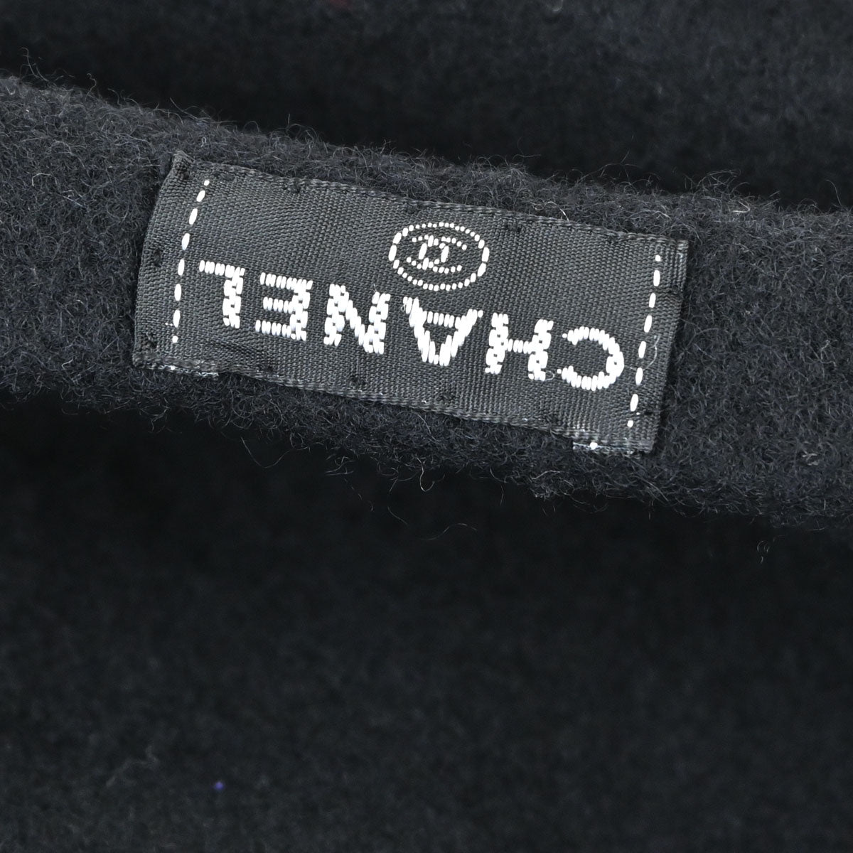 Chanel Beret Hat Black
