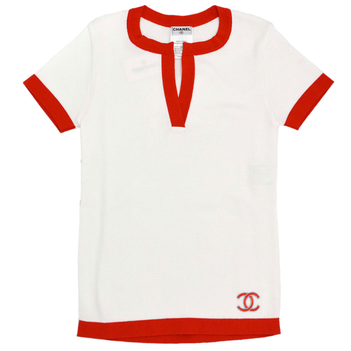 Chanel 2002 T-shirt Top White #38