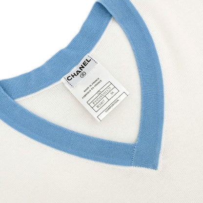 Chanel 2002 Long Sleeve T-shirt Top White #38