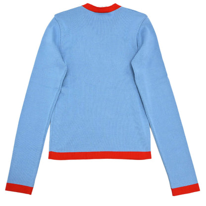 Chanel 2002 Long Sleeve T-shirt Top Light Blue #40
