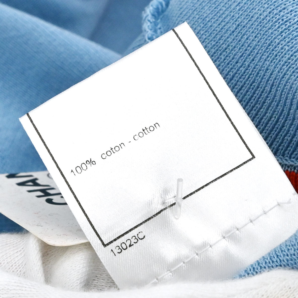 Chanel 2002 Long Sleeve T-shirt Top Light Blue #40