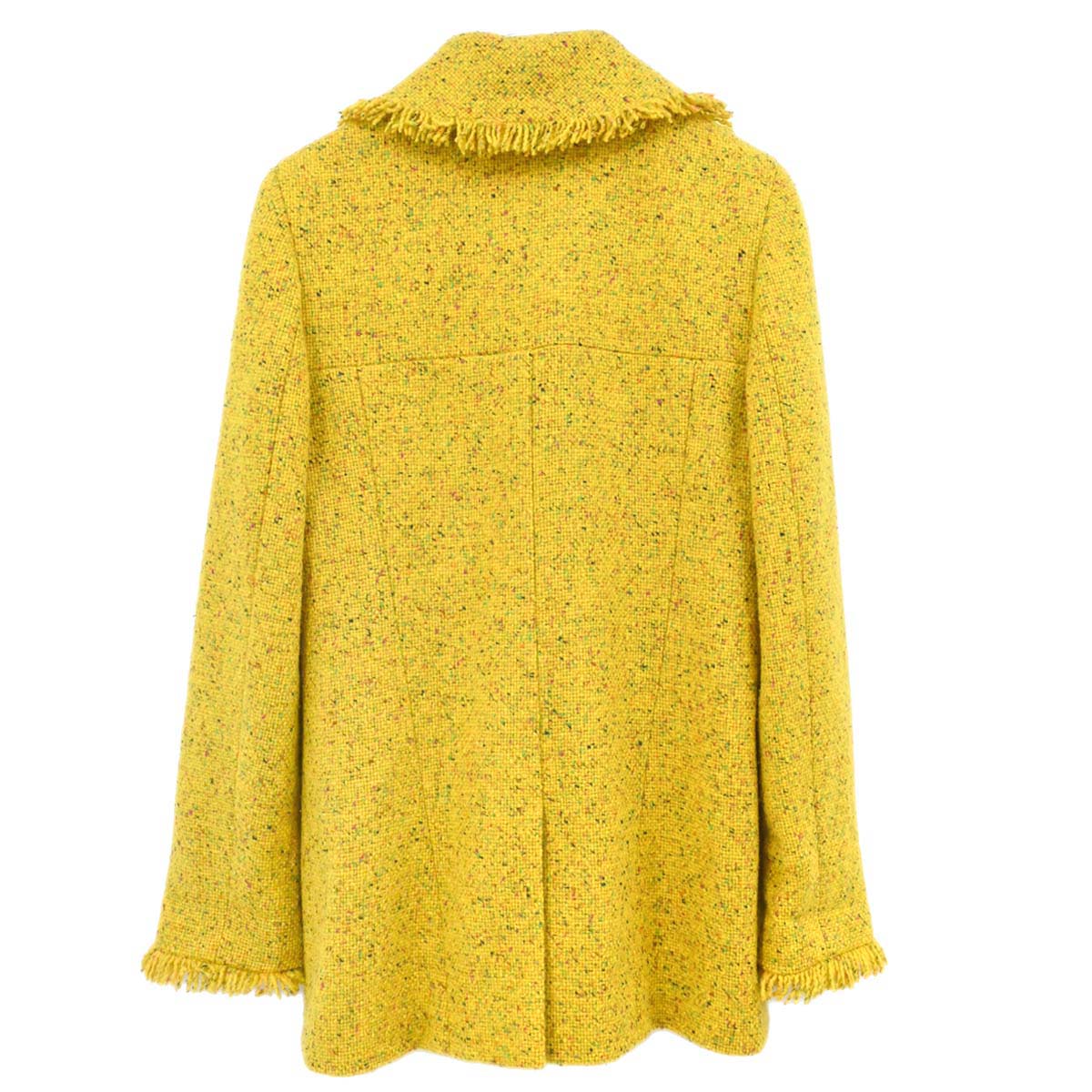 Chanel 2001 Coat Tweed Yellow #36