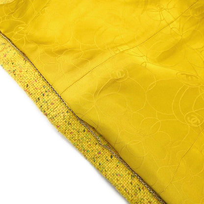Chanel 2001 Coat Tweed Yellow #36
