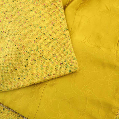 Chanel 2001 Coat Tweed Yellow #36