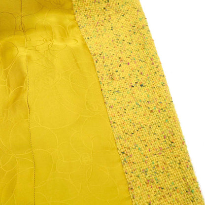 Chanel 2001 Coat Tweed Yellow #36