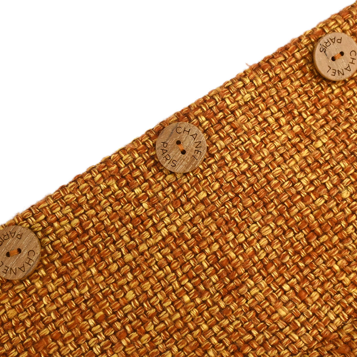 Chanel 2001 Collarless Tweed Jacket Brown #38