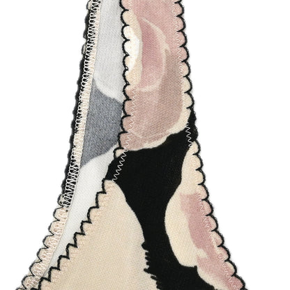Chanel 2004 Camellia All-over Print Tank Top Beige Black #34