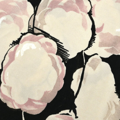 Chanel 2004 Camellia All-over Print Tank Top Beige Black #34