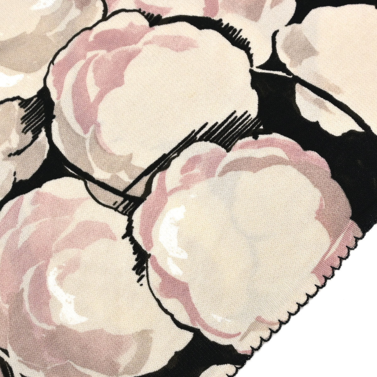 Chanel 2004 Camellia All-over Print Tank Top Beige Black #34