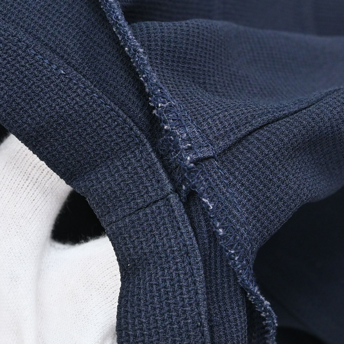 Chanel Button Up Short Sleeve Top Navy