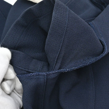 Chanel Button Up Short Sleeve Top Navy