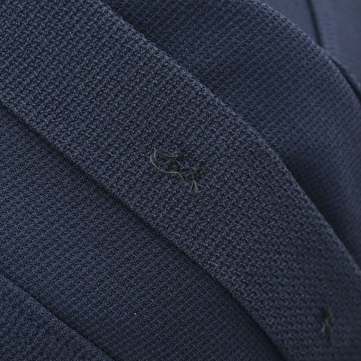 Chanel Button Up Short Sleeve Top Navy