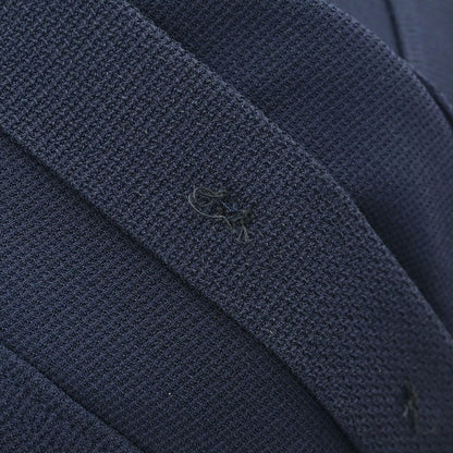 Chanel Button Up Short Sleeve Top Navy