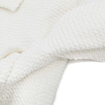 Chanel 2011 Setup Suit Jacket Skirt White Tweed #42