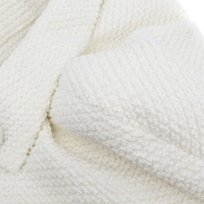 Chanel 2011 Setup Suit Jacket Skirt White Tweed #42