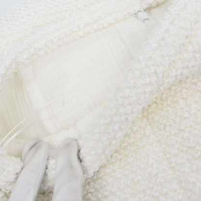 Chanel 2011 Setup Suit Jacket Skirt White Tweed #42