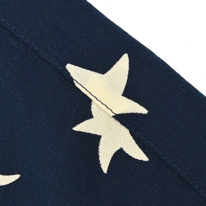 Chanel 2008 Sleeveless Top All-over Print Star Moon CC Navy #42