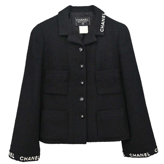 Chanel 1995 Tweed Jacket Black #38