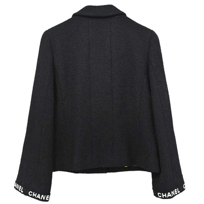 Chanel 1995 Tweed Jacket Black #38