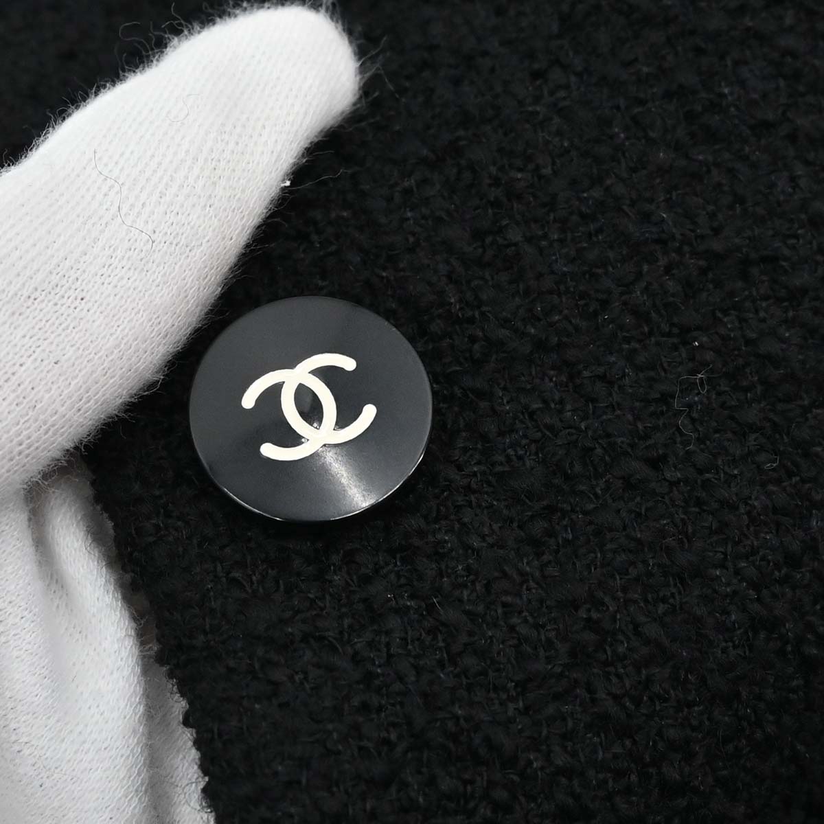 Chanel 1995 Tweed Jacket Black #38