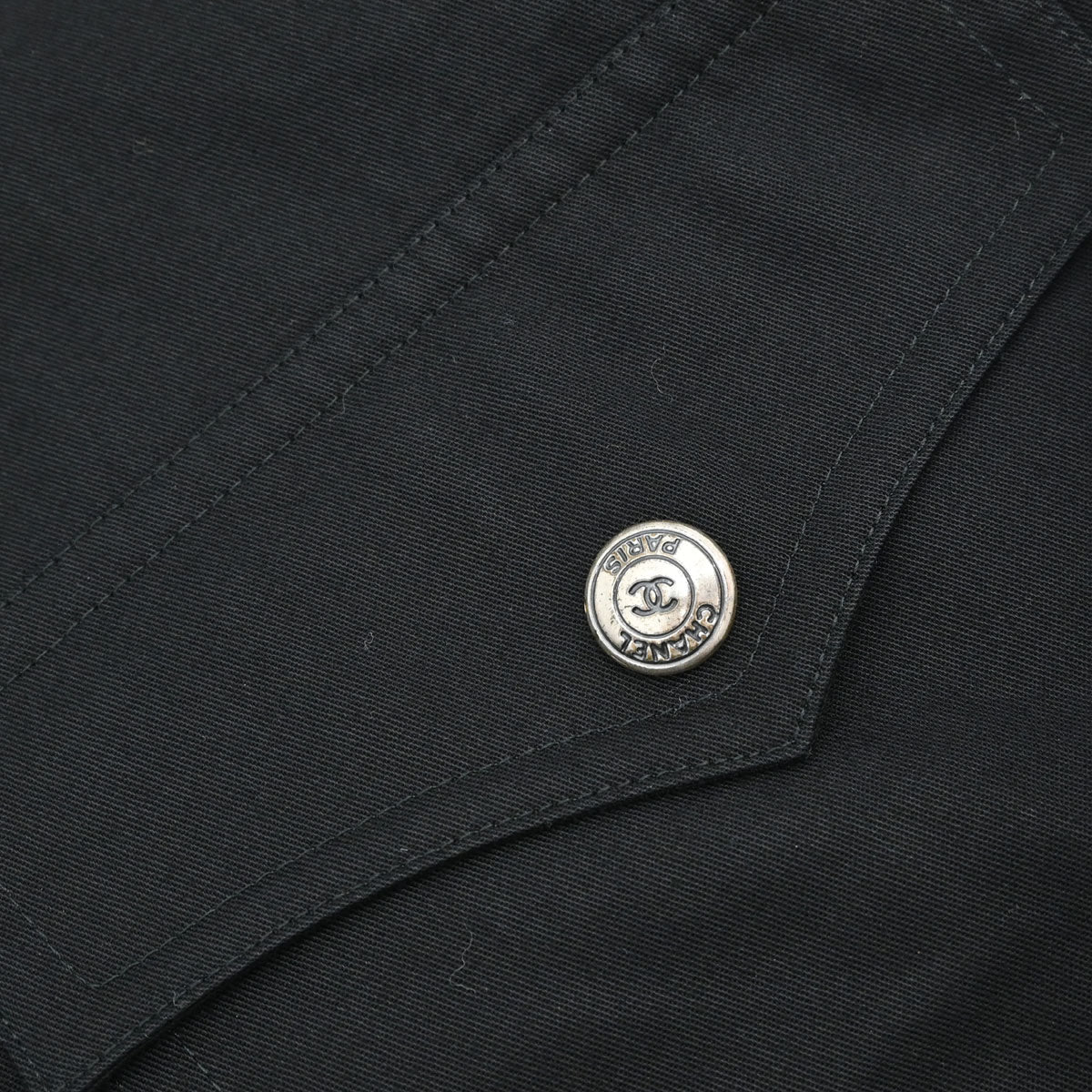 Chanel 1997 Cotton Jacket Black #38