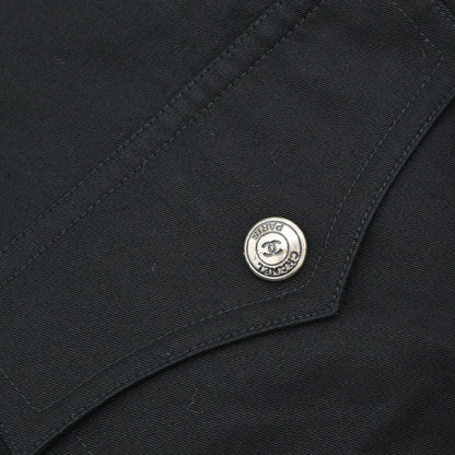 Chanel 1997 Cotton Jacket Black #38