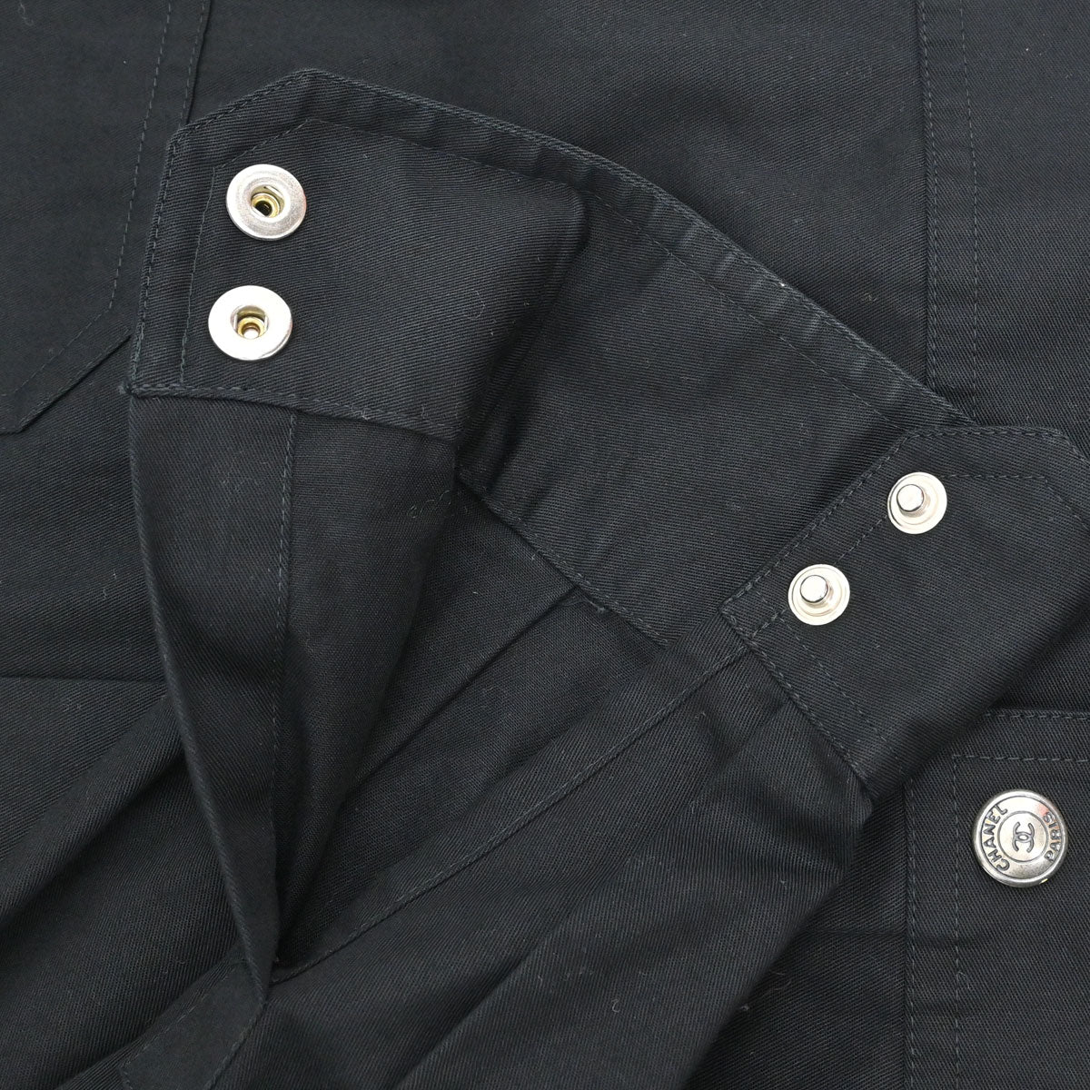 Chanel 1997 Cotton Jacket Black #38