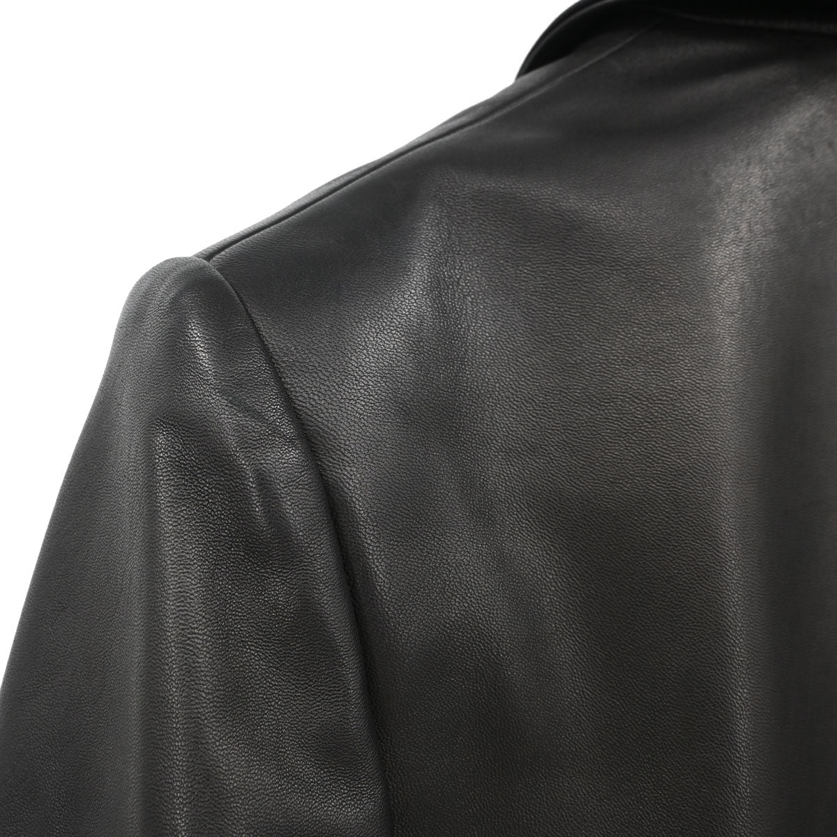 Loewe Single Breasted Leather Jacket Dark Brown #42