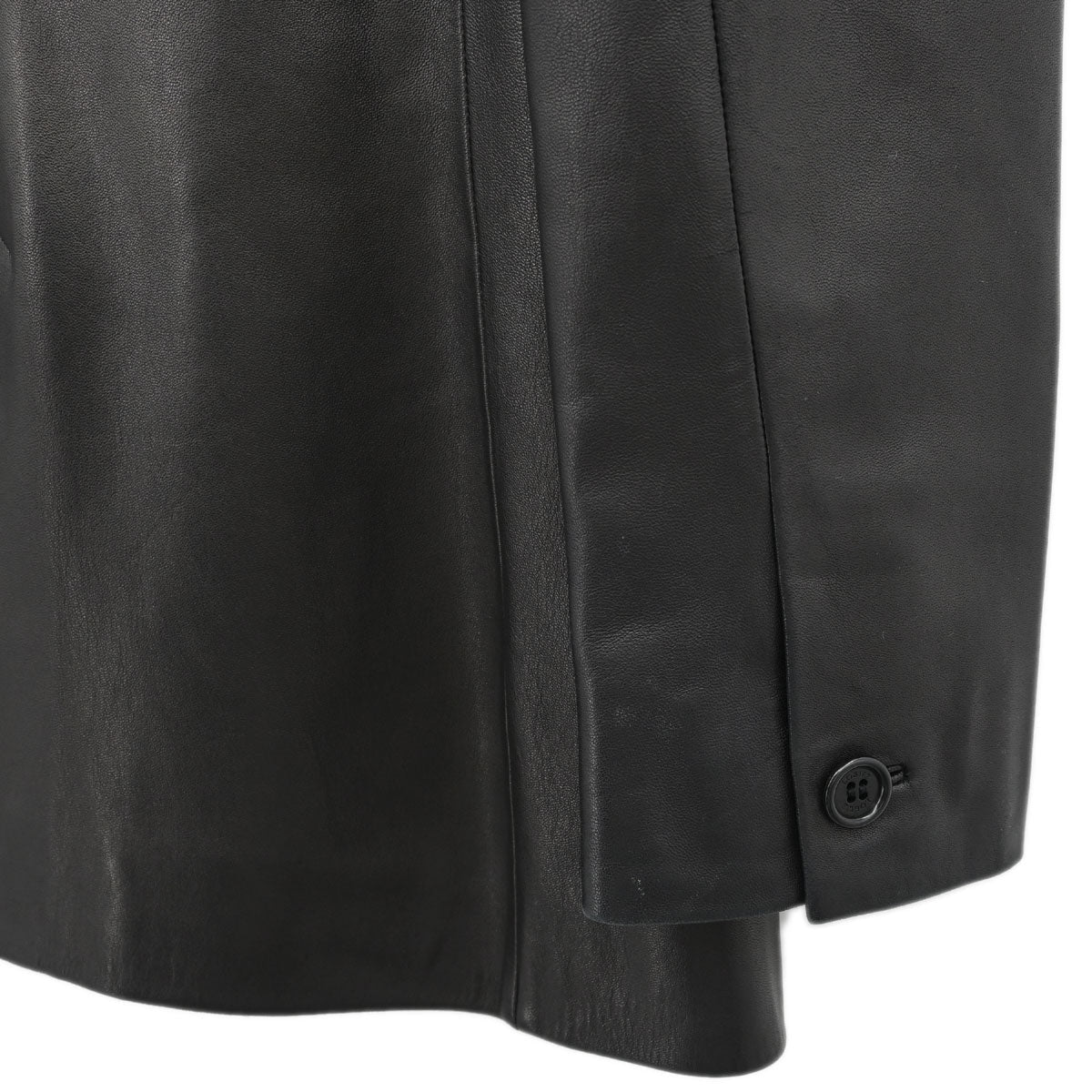 Loewe Single Breasted Leather Jacket Dark Brown #42